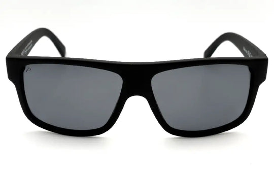 Lunettes de soleil Belharra Minéral de 2NDLIFE, vue de face, avec verres polarisés gris classique
