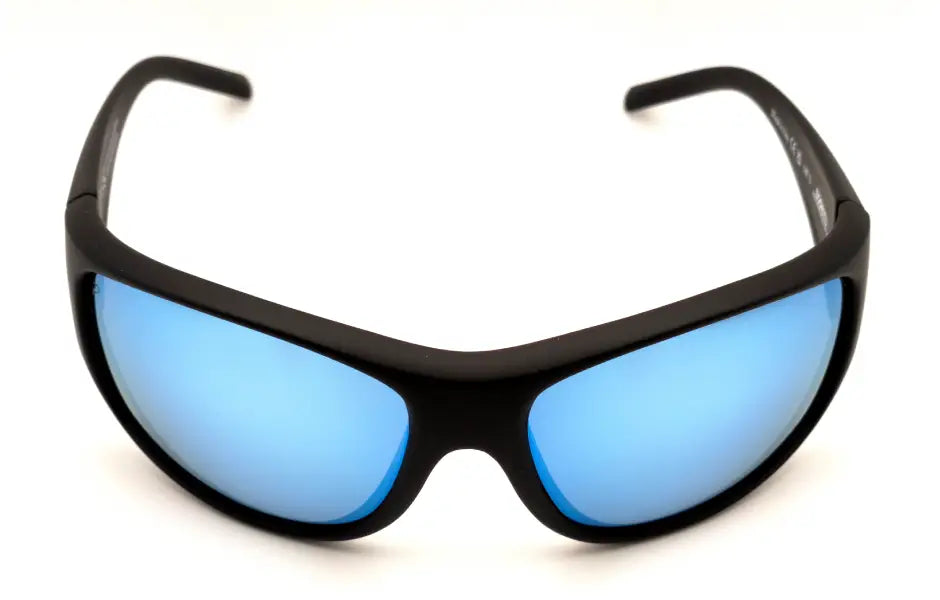 Lunettes de soleil Horizon Iceberg de 2NDLIFE, vue de face, avec verres polarisés miroir bleu