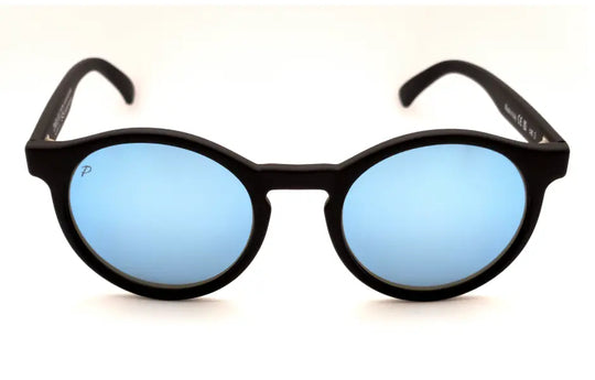 Lunettes de soleil Socoa Iceberg de 2NDLIFE, vue de face, avec verres polarisés miroir bleu