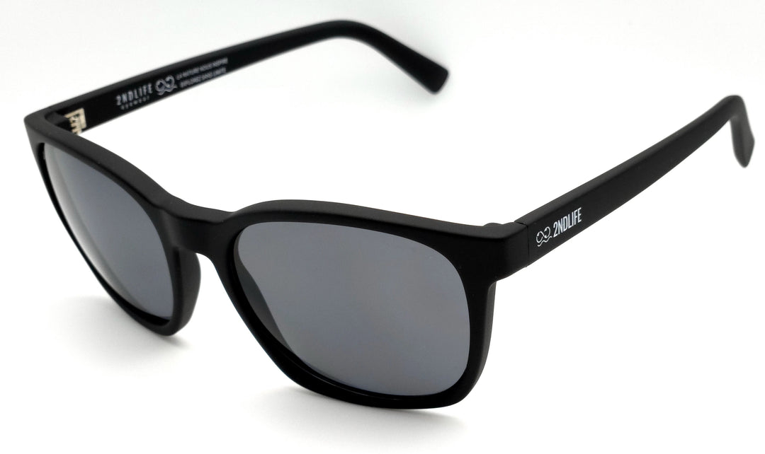 Lunettes de soleil Zéphyr Minéral de 2NDLIFE, vue de profil, avec verres polarisés gris classique